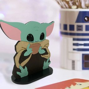 Escultura Boneco Baby Yoda Sentado Star Wars