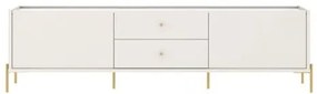 Rack Jasper Off White Fosco Base Dourado 2,20 MT - 69773 Sun House