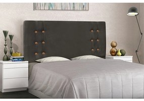 Cabeceira Gênova Para Cama Box Queen 160 cm Suede Cinza - D'Rossi