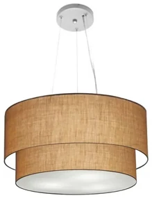 Pendente Cilíndrico Palha MJ-4369 Para Mesa de Jantar e Estar