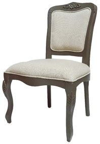 Cadeira Bourbon s/ Braço - Cinza Imperador - Tecido Colline Cinza  Kleiner
