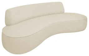 Sofá Curvo 2 Lugares Amsterdã 160cm Linho - ADJ Decor