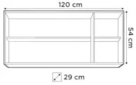 Armário Aéreo Honduras e Balcão Gabinete Para Pia 120cm Suécia Branco/