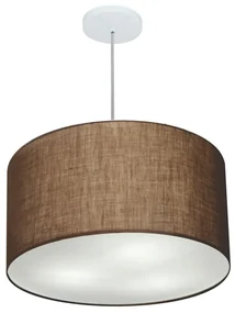 Pendente Cilíndrico Café MJ-4257 Para Mesa de Jantar e Estar