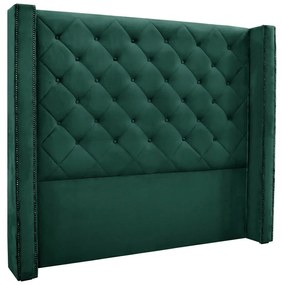 Cabeceira Cama Box Queen 160 cm Vicenza Veludo Verde S04 - D'Rossi