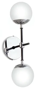 Arandela Com 02 Globinho 17X12X40Cm 2 X G9 Metal E Globo Ø12Cm |Old Ar... (CHAMPANHE)