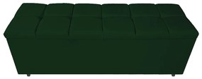 Calçadeira Estofada Manchester 160 cm Queen Size Suede Verde - ADJ Decor