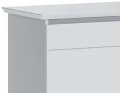 Balcão Buffet Aparador 2 Portas Classic I04 Branco Acetinado - Mpozena