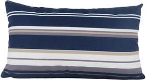 Capa almofada LYON Veludo estampado Listras Azul 30x50cm