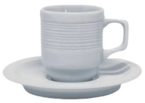 Xícara Café Com Pires 60Ml Porcelana Schmidt - Mod. Saturno Empilhável