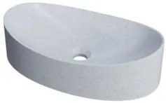 Cuba Pia Para Banheiro Oval Canoa 46cm Tânia C08 Branco Granit - Mpoze