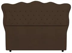 Cabeceira Casal Queen Cama Box 160cm Oregon I02 Bouclê Marrom - Mpozen