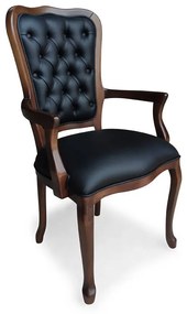 Cadeira com Braço Inglesa Madeira Maciça Design Clássico Peça Artesanal