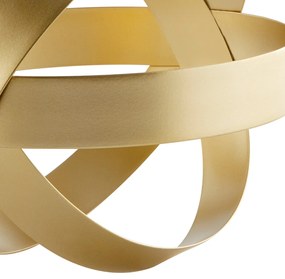 Enfeite Decorativo "Esfera" em Metal Dourado 22x22 cm - D'Rossi