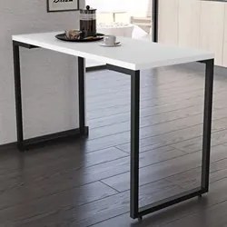 Conjunto Mesa de Cozinha Prattica Industrial 120cm com 4 Banquetas F02