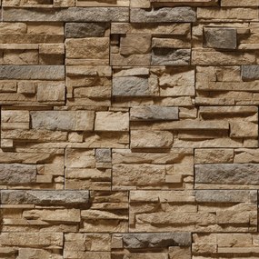Papel de parede adesivo pedra marrom e cinza