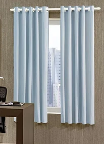 Cortina Corta Luz Pratika Azul 260x170 cm