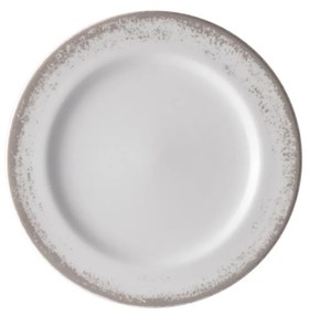Prato Sobremesa 19Cm Porcelana Schmidt - Dec. Nevoa Cinza 2433