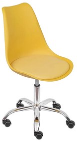 Cadeira de Escritório Joly Giratória - Amarelo