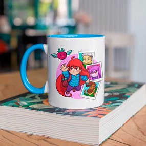 Caneca Jogo Celeste com Alça e Interior Azul