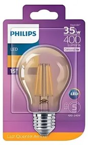 Lampada Led Bulbo A60 Filamento E27 4w 2500k