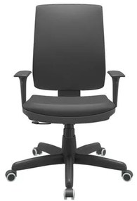 Cadeira Office Brizza Soft Vinil Preto RelaxPlax Base Standard 120cm - 63909 Sun House