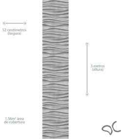 Papel de Parede 3D Cimento Queimado 0.52m x 3.00m