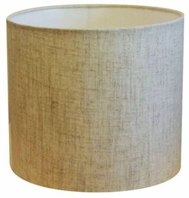 Cúpula abajur cilíndrica cp-7011 Ø30x21cm rustico bege