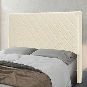 Cabeceira Cama Box King 195 cm Dubai Linho S04 - D'Rossi - Perola