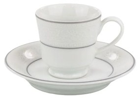 Xícara Café Com Pires 60Ml Porcelana Schmidt - Dec. Martha 2309