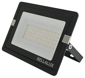 Projetor Led Aluminio Preto 50W Ip65 110 Bellalux - LED BRANCO QUENTE (3000K)