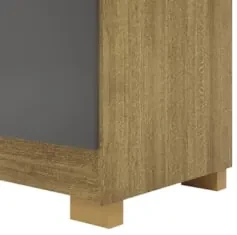 Guarda Roupa Casal 218cm Com Espelho Elegance Nature/Alasca - Vila Ric