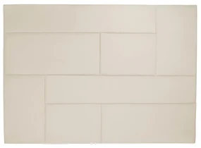 Painel Elegance Cama Box Casal 140 cm Veludo Bege Trabalhado A85 - D'Rossi