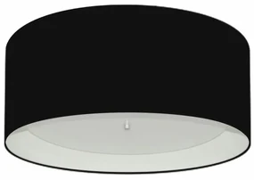 Plafon Para Corredor Cilíndrico SC-3161 Cúpula Cor Preto Branco