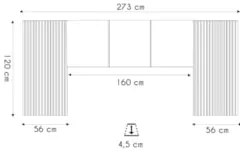 Cabeceira Cama Box Casal Queen King Dubai Nature/Linho Bege - Vila Ric