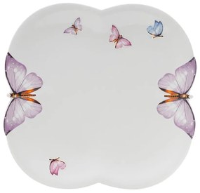 Jogo 6 Sousplat Porcelana Borboletas 27cm 1170 Wolff