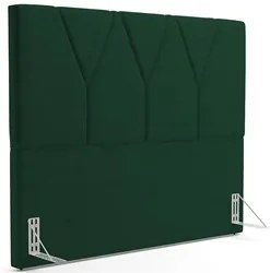 Cabeceira Cama Box Casal King 195cm Aura Suede W01 Verde - Mpozenato