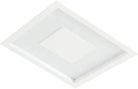 Embutido Dona 38X38Cm Led 24,4W Bivolt | Usina 19300/38 (MR-T - Marrom Texturizado, 3000k)