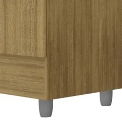 Guarda Roupa Solteiro 102cm Com Espelho Mayra Nature V02 - Mpozenato