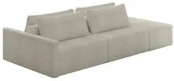 Sofá Ilha Modular com Puff para Sala Living 232cm Georgia Z08 Boucle B