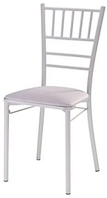 Cadeira Tiffany Assento Korino Branco com Base Branca - 46859 Sun House