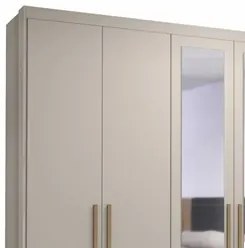 Guarda Roupa Casal 6 Portas Espelho Dubai Majestic Fendi     - VLR MÓV