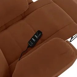 Poltrona do Papai Reclinável Pietra Elétrica LED Massagem FH9 Veludo T