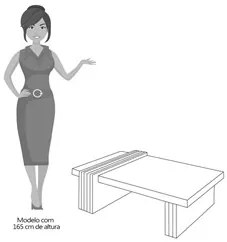 Mesa de Centro com Espelho Luna Nature/Off White - HB Móveis
