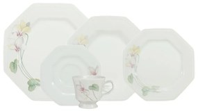 Aparelho De Jantar E Chá Porcelana Schmidt 30 Peças - Dec. Encanto E373