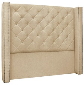 Cabeceira Cama Box Queen 160 cm Vicenza Linho S04 - D'Rossi - Dourado