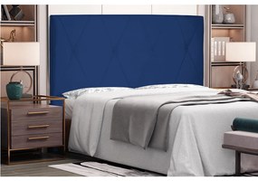 Cabeceira Aquilla Para Cama Box Solteiro 90 cm Suede - D'Rossi - Azul Marinho