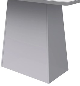Mesa de Jantar Retangular Tampo com Vidro Bella 135 cm Off White - D'Rossi