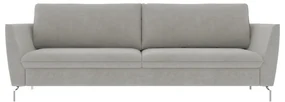 Sofá Decorativo Sala de Estar 190cm OlĂvia Suede Cinza G52 - Gran Belo