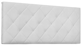 Cabeceira Painel Tânia Para Cama Box Queen 160 cm Corino - D'Rossi - Branco